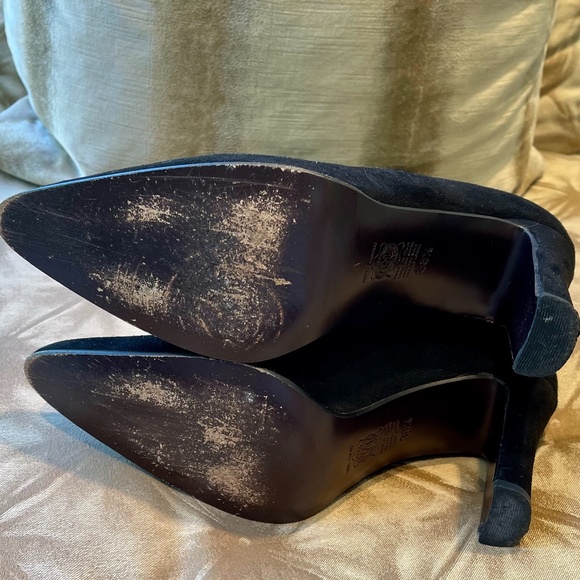 🎱Mima Venezia Black Suede Short Boots - Size 38.5🎱 - Picture 6 of 8